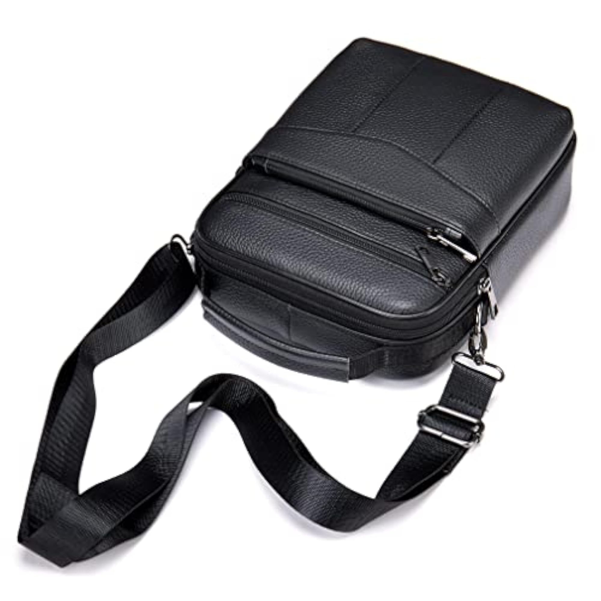 Small Leather Sling Shoulder Bag, Compact Design